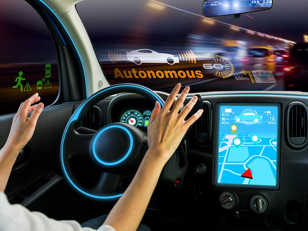 Image of autonomous car