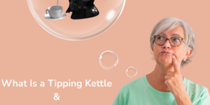 Woman thinking about the Uccello Tipping Kettle